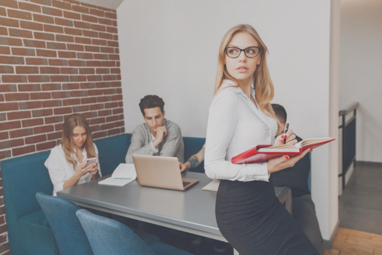 Financial advisors reviewing successful partnership outcomes and client results